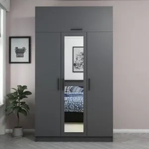 Minar 3 Kapak 235 - Anthracite Anthracite Wardrobe