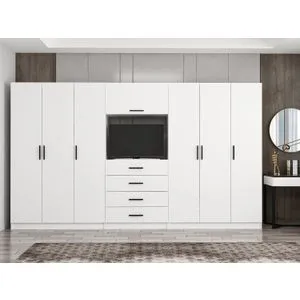 Minar Kale - 7827 White Wardrobe