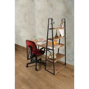 Mirsa Atlantic Pine
Black Study Desk & Bookshelf