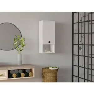 Mis - White White Bathroom Cabinet