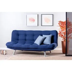 Misa Sofabed - Navy Blue Navy Blue 3-Seat Sofa-Bed