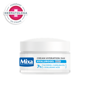 Mixa Hyalurogel noćna krema za lice 50ml