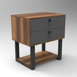 Mn03-Ba Ormarić sa fiokom u orahu i antracitu