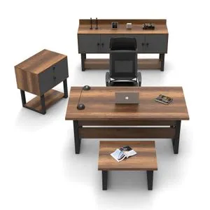 Mn09-Ba Baroque
Anthracite Office Furniture Set