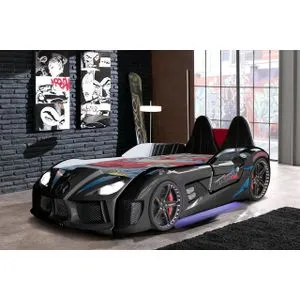 Mnv3 - Black Multicolor Car Bed