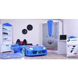 Mnv3 - Blue Multicolor Car Bed