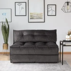 Mocca - Anthracite Anthracite 2-Seat Sofa-Bed