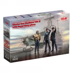 Model Kit Aircraft - Gloster Sea Gladiator Mk.II With Royal Navy Pilots 1:32