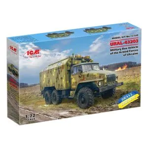 Model Kit Military - URAL-43203 Military Box Vehicle Of The Armed Forces Of Ukraine 1:72