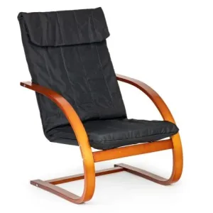 Modern Home Stolica za ljuljanje walnut/black