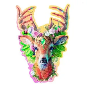 Modish Deer Wooden Puzzle L (250 Pieces)
