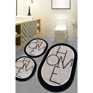 Mohe Multicolor Bathmat Set (3 Pieces)