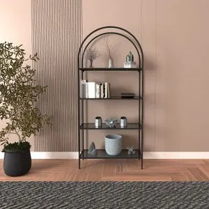 Mona - Crna, Dimljena Staklena Polica 80