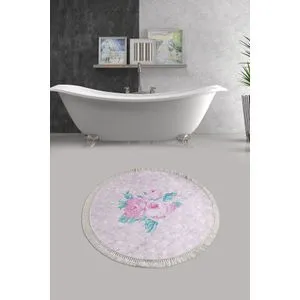 Monet Djt - Ružičasti Višebojni Kupatilski Tepih