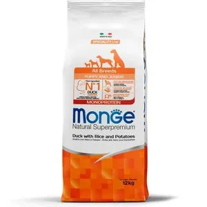 Monge Natural Superpremium  Dog All Breeds Puppy And Junior Monoprotein pačetina sa pirinčem i kr...