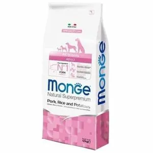 Monge Natural Superpremium  Dog All Breeds Puppy And Junior Monoprotein svinjetina sa pirinčem i ...