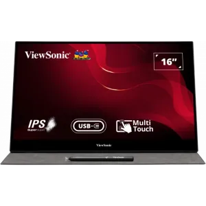 Monitor 15.6 Viewsonic TD1655  Touch 1920x1080/Full HD/IPS/60Hz/2xUSB-C/HDMI/Audio/Zvučnici
