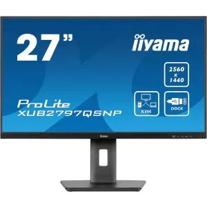 Monitor 27" Iiyama XUB2797QSNP-B1 IPS 2560x1440/100Hz/1ms/HDMI/DP/USB/RJ45/zvučn