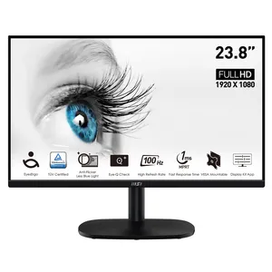 Monitor MSI 23.8", MSI PRO MP245V, FHD, VA, 100Hz, 1ms MPRT, HDMI / VGA