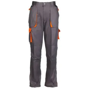Monsun Radne pantalone Contrast sive/narandžaste, vel.S