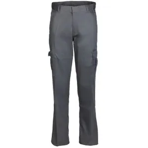 Monsun Radne pantalone postavljene Contrast sive/narandžaste, vel.S