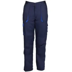 Monsun Radne pantalone postavljene Contrast teget/plave, vel.L