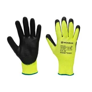 Monsun Rukavice M625 Vis-Tex otporne na prosecanje sa PU premazom žute,vel.9 Monsun