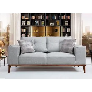 Montana 2 Seater Grey 2-Seat Sofa-Bed