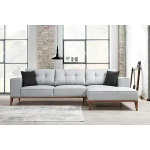Montana Corner Right (L3+Chl) Light Grey Corner Sofa-Bed