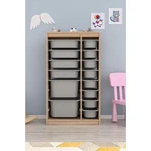 Montana Xs 2D4N8U - Sonomo, Sivi Višenamenski Ormar