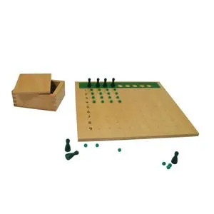 MONTESORI Abakus ploča računaljka sa kuglicom i piunima