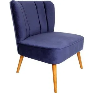 Moon River - Dark Blue Dark Blue Wing Chair
