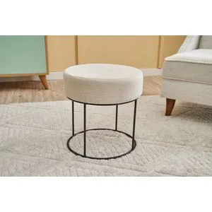 Moon Steel Gabbana 02 Cream
Black Pouffe