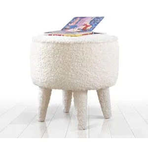 Moouv 3336 - White White Pouffe