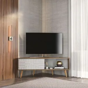 Mora - Walnut, White Walnut
White TV Stand