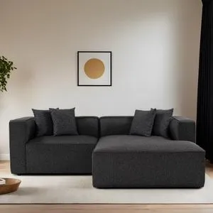 Mora XL Corner Left (CHLLeft -1R) - Anthracite Anthracite Corner Sofa