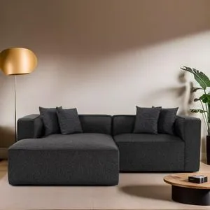 Mora XL Corner Right (L1-CHLRight) - Anthracite Anthracite Corner Sofa