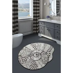 More 100 Black
White Bathmat