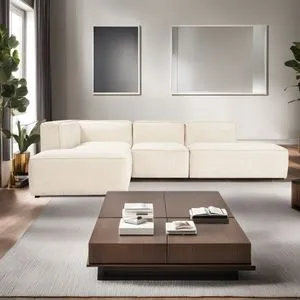 More M (M4-M2-M1-M3) - Cream Cream Corner Sofa