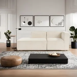 More M (M4-M7) - Cream Cream Corner Sofa
