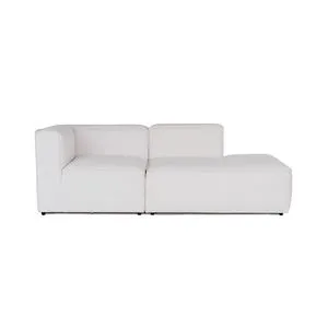 More Pars (M2-M3) - White White Corner Sofa