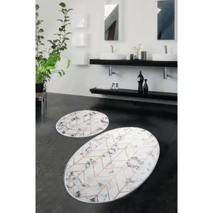 Morea Djt Multicolor Bathmat Set (2 Pieces)