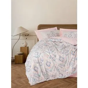 Mosola - Salmon Salmon Ranforce Super King Quilt Cover Set (EU) (IT)