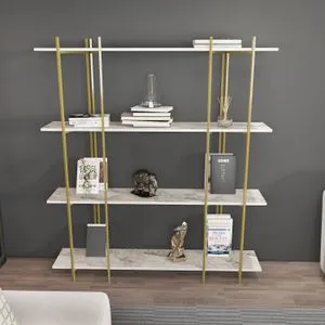 Moss - White, Gold White
Gold Bookshelf