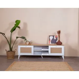 Mount - TV Stalak u Beloj i Hrastovoj Boji