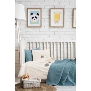 Mr. Bear - Tirkizni Set Posteljine za Bebe