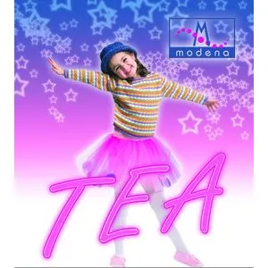 Mreža Dečji unihop TEA 60 den - Bela boja (glat dezen)