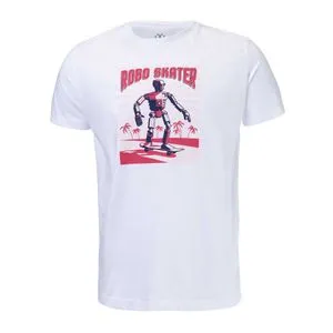 Muška majica sa kratkim rukavima Robo Skate - BELA