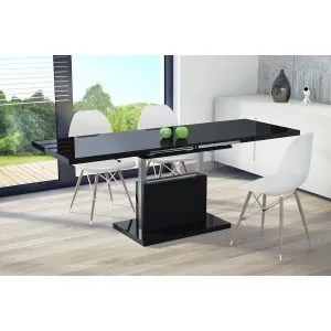 Multifunkcionalni Sto Aston Glossy Crni