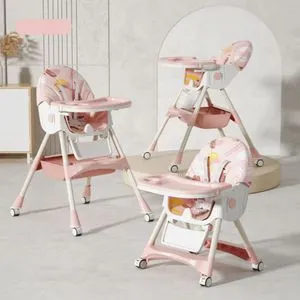 Multifunkionalna 6u1 hranilica za bebe roze